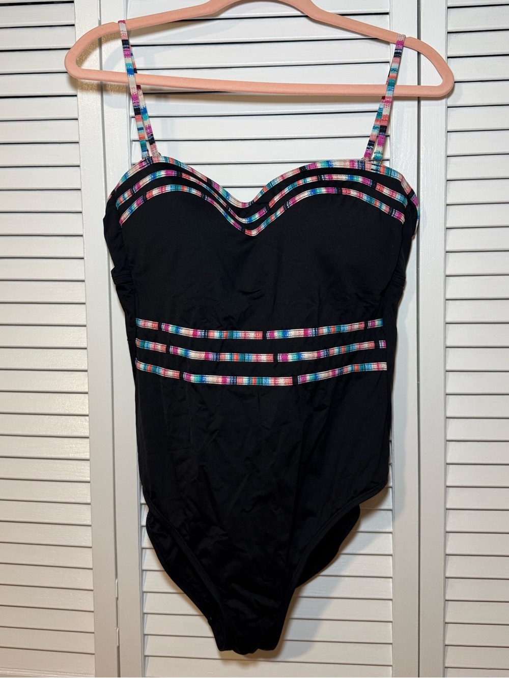 La Blanca Black Swimsuit with Subtle Contrast Trim